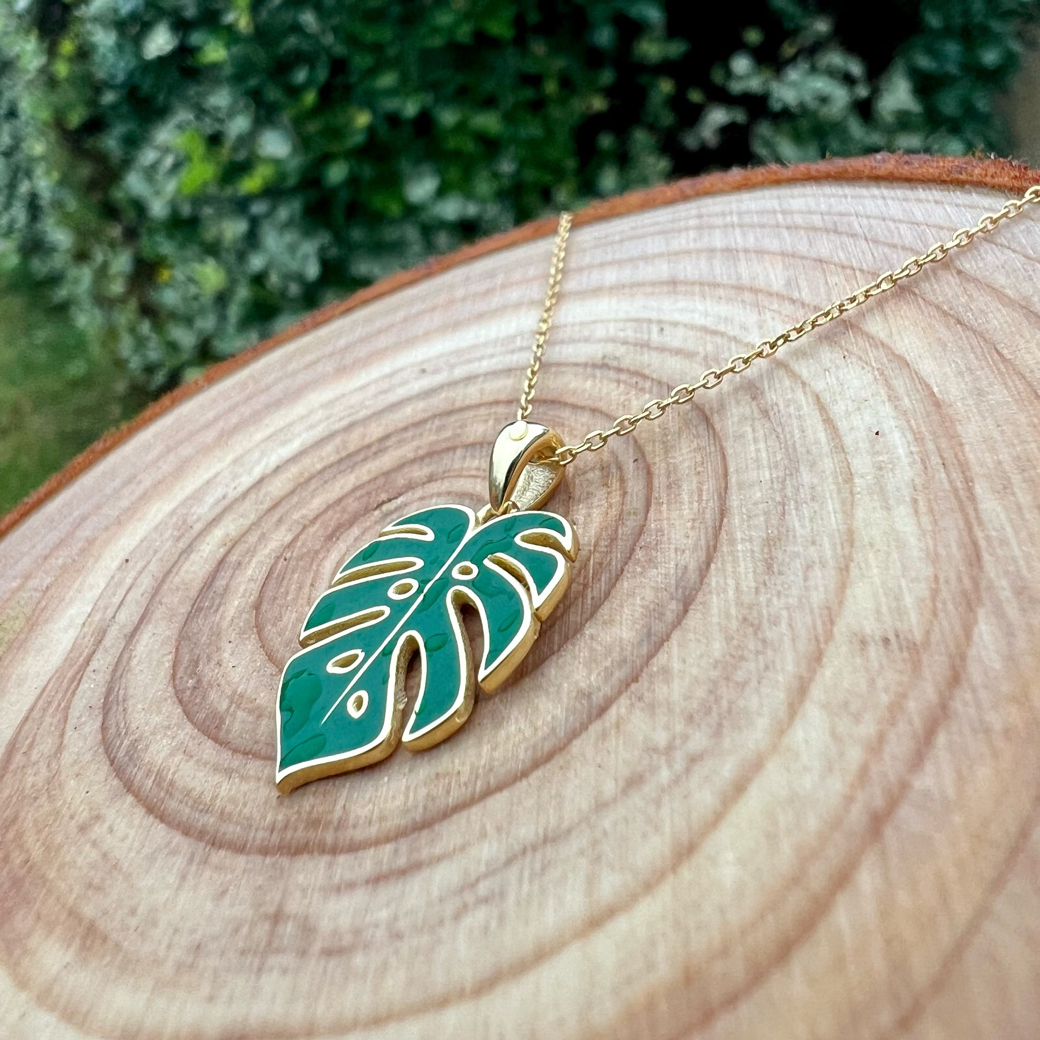 monstera leaf necklace Monstera Leaf Necklace Dainty Sterling Silver Tropical Leaf Pendant