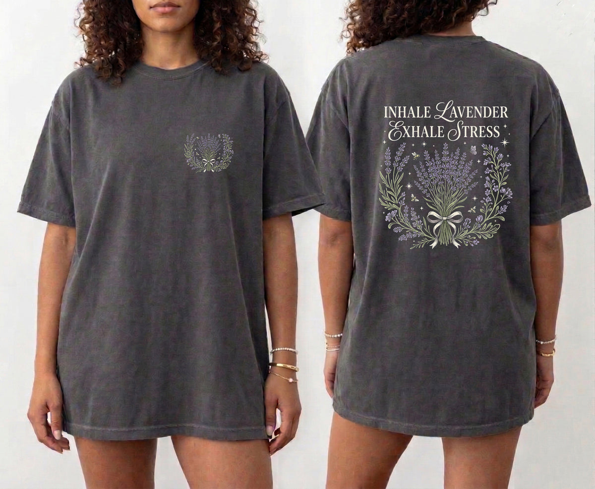 Inhale Lavender Exhale Stress Tee