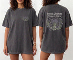 Load image into Gallery viewer, Inhale Lavender Exhale Stress Tee Comfort Colors Cottagecore Wellness Shirt
