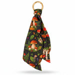 Load image into Gallery viewer, Mushroom Satin Scarf Keychain
