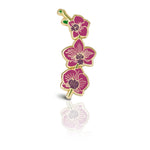 Load image into Gallery viewer, Orchid (Pink) Flower Enamel Pin | Wedding Lapel Pin
