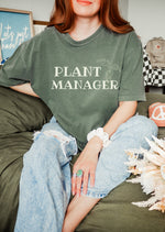 Load image into Gallery viewer, Plant Manager T-Shirt – Funny Gardening Shirt for Plant Lovers, Gardeners, Plant Mom or Dad Gift, Botanical Graphic Tee
