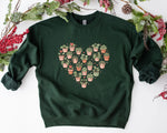 Load image into Gallery viewer, Valentine’s Day Plant Lover Sweatshirt, Green Botanical Crewneck, Cute Potted Plants Heart Shirt, Cozy Nature Gift
