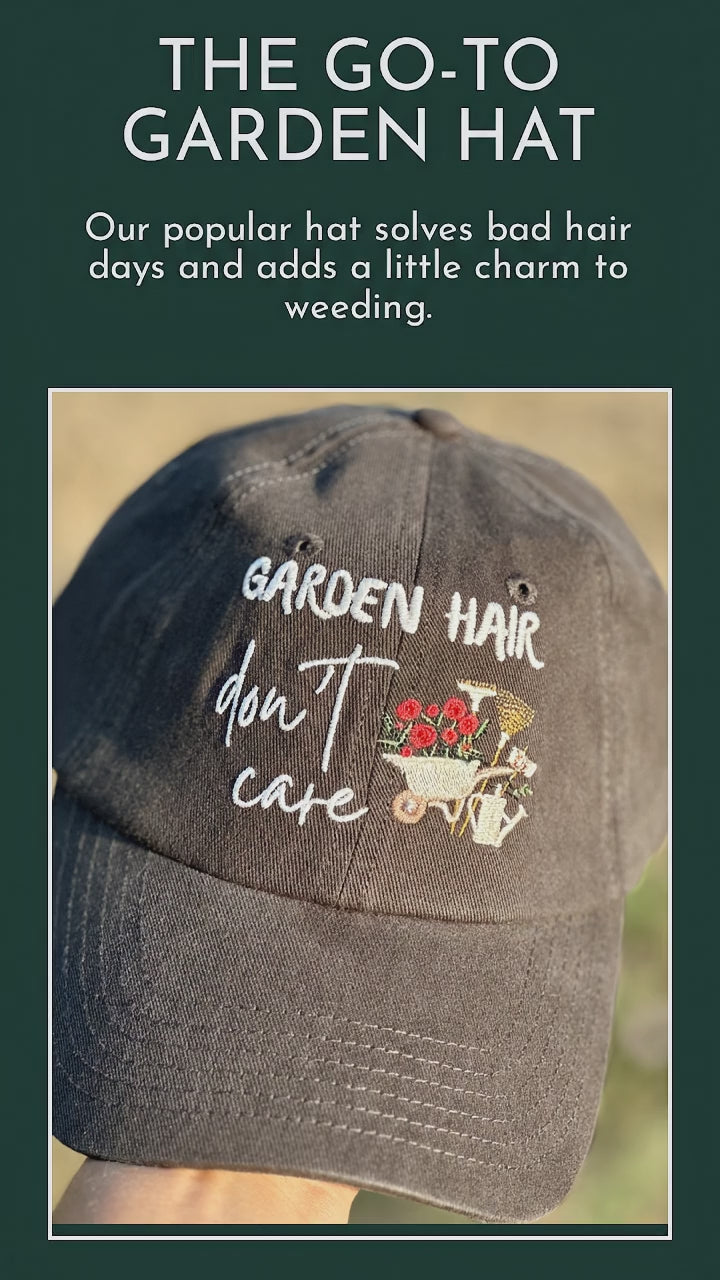 Load video: Garden Hair Don't Care Hat