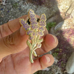 Load and play video in Gallery viewer, Lavender Flower Enamel Pin | Wedding Lapel Pin  - New Version
