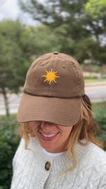 Load and play video in Gallery viewer, Sunshine Hat – Embroidered Sun Hat, Nature-Inspired Adjustable Summer Cap, Cute Sun Lover’s Hat for Outdoor Style
