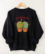 Load image into Gallery viewer, I’m Stuck on You Sweatshirt, Valentine’s Day Plant Lover Gift, Cute Cactus Couple Crewneck, Funny Love Plant Sweater
