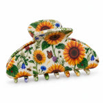 Load image into Gallery viewer, Sunflower Claw Clip Floral Hair Claw
