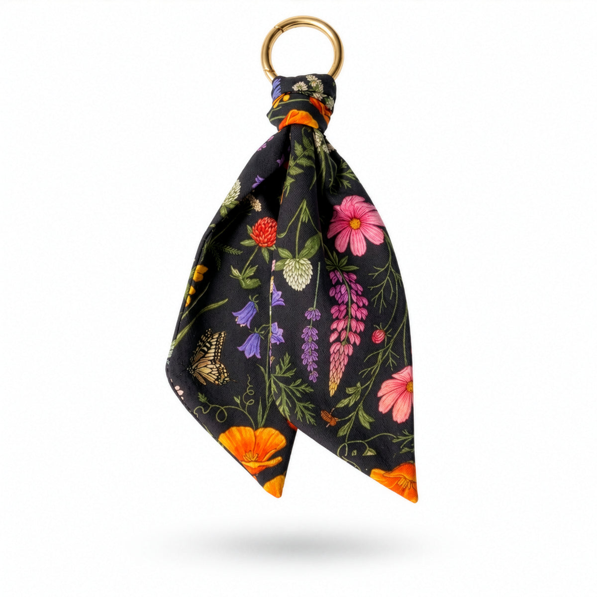 Wildflower Satin Scarf Keychain