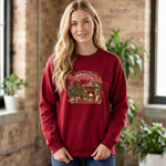 Load image into Gallery viewer, Most Wonderful Time Sweatshirt Cozy Christmas Plant Lover Crewneck

