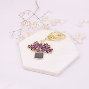Oxalis Plant Keychain