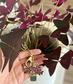 Load image into Gallery viewer, Oxalis Plant Keychain
