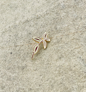 Tradescantia Zebrina Plant Enamel Pin