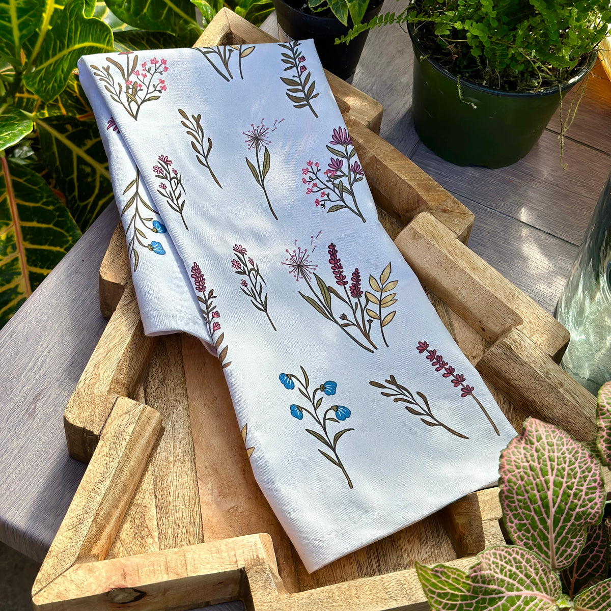 Wildflower Tea Towel