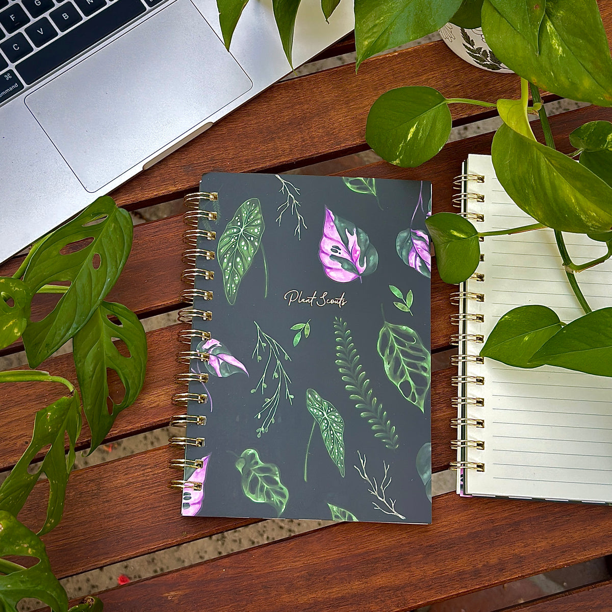 Dark House Plants Notebook