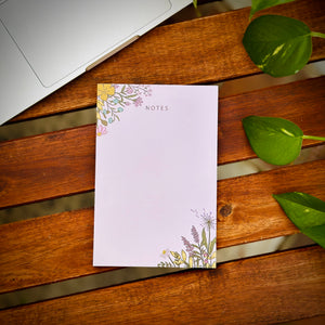 Notepad - Wild Flowers Blank