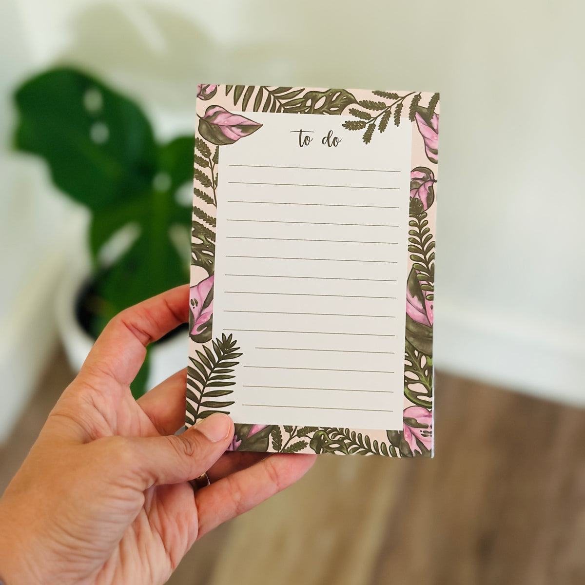 House Plants Lined Notepad