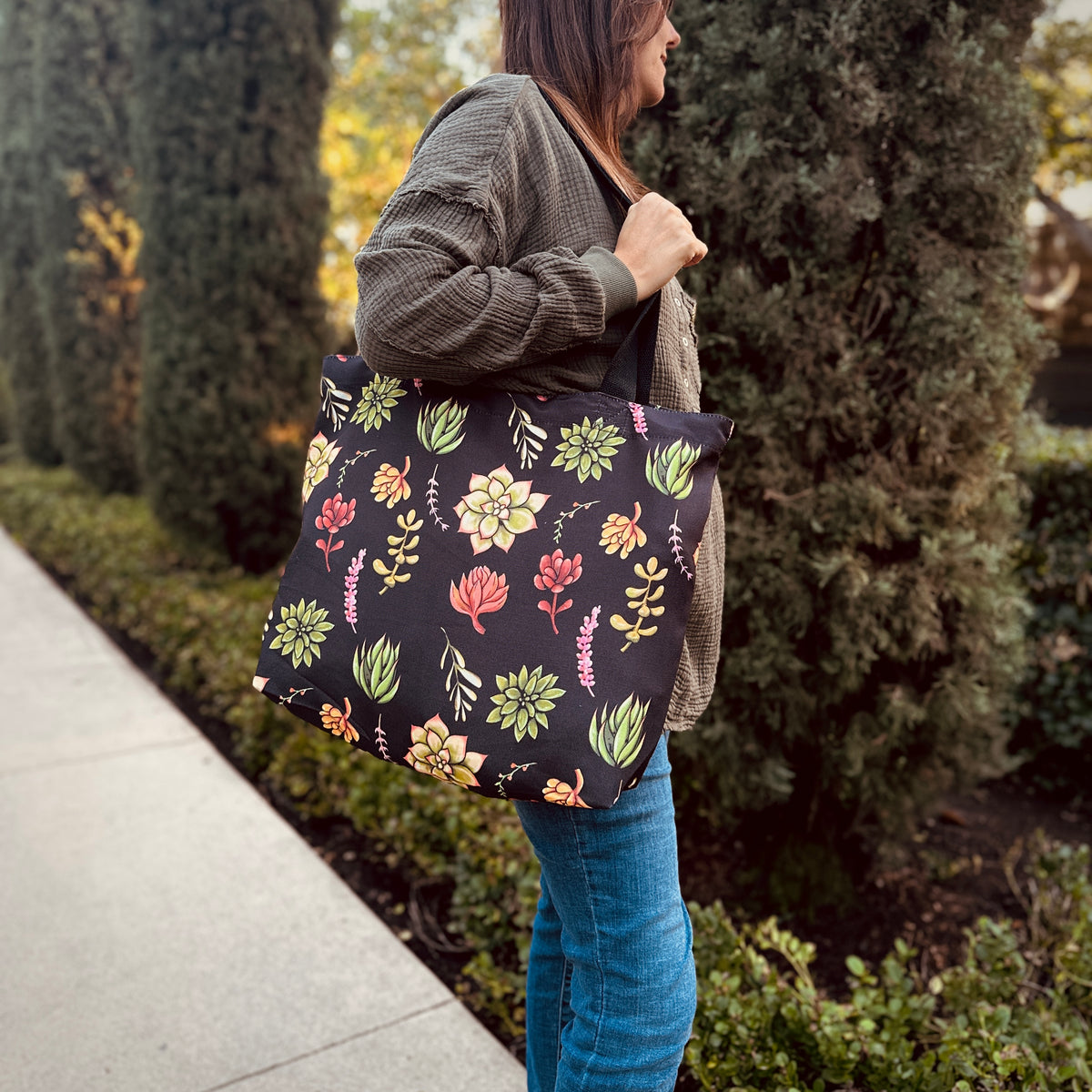 Succulents Tote Bag