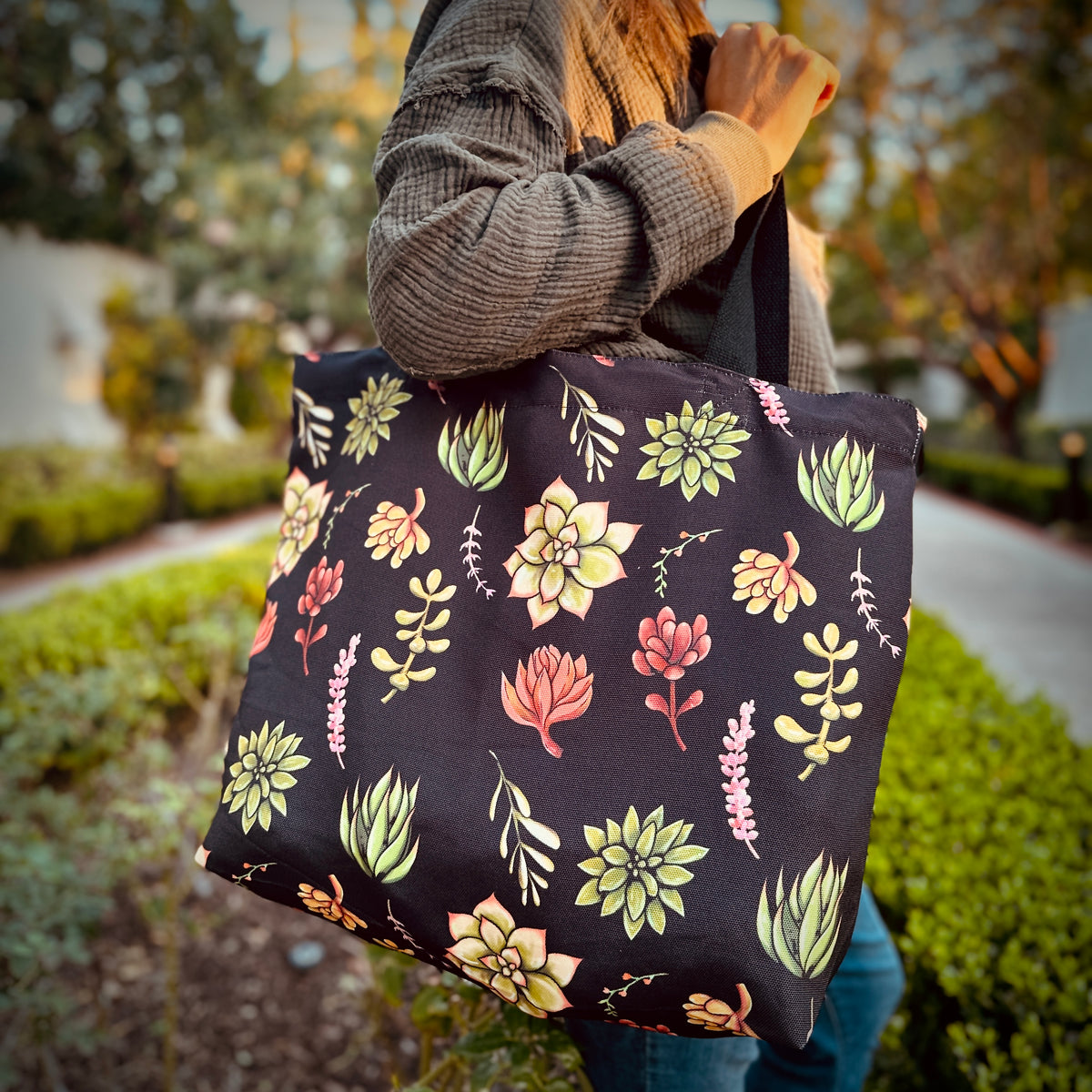 Succulents Tote Bag