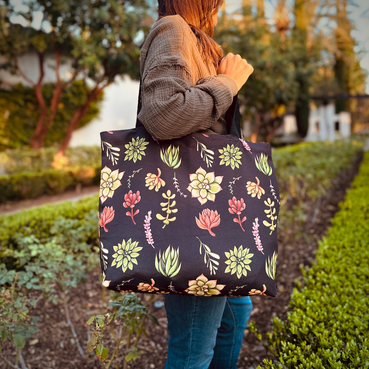 Succulents Tote Bag