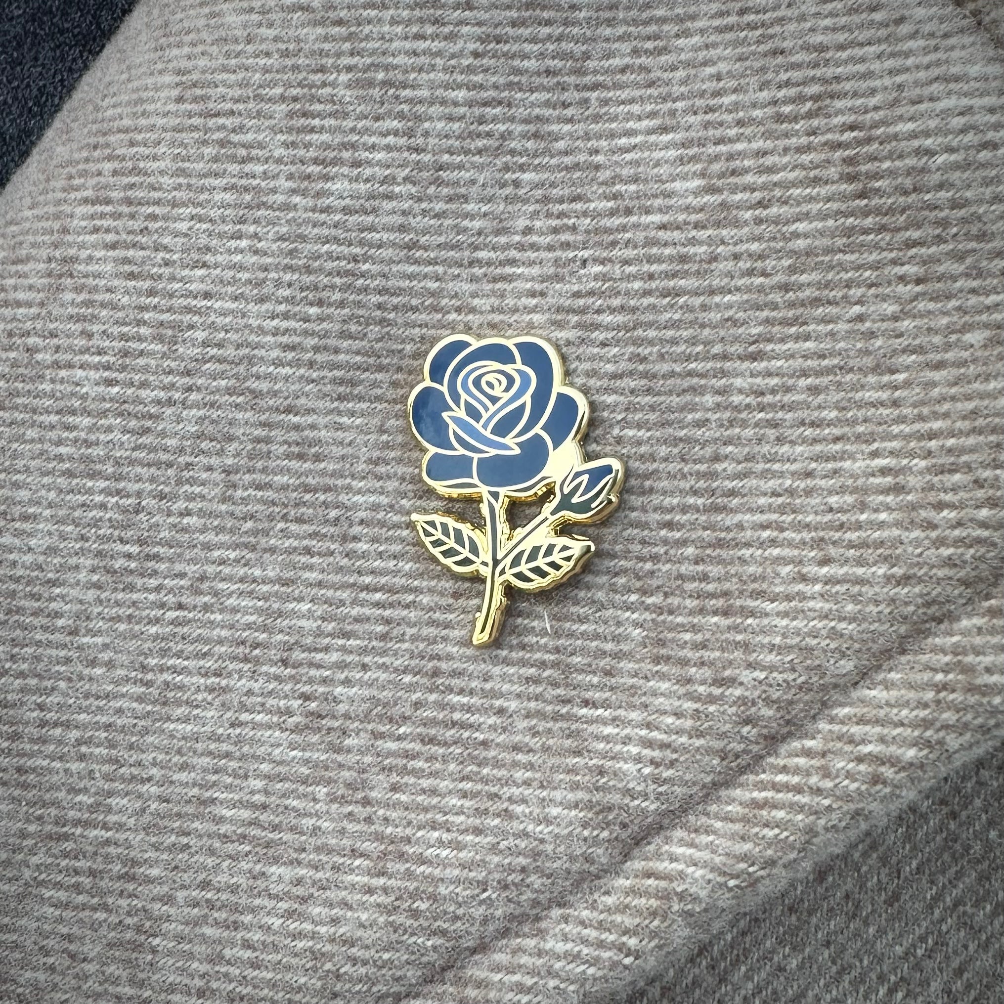 Blue Rose Pin