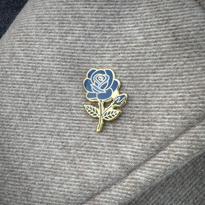 Blue Rose Hard Enamel Pin