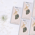 Load image into Gallery viewer, Monstera Adansonii Plant Keychain - Monstera Plant for Lovers
