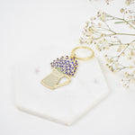 Load image into Gallery viewer, Lavender keychain
