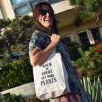 Load image into Gallery viewer, Plant Lover Tote Bag - &quot;When in Doubt, Buy More Plants&quot;
