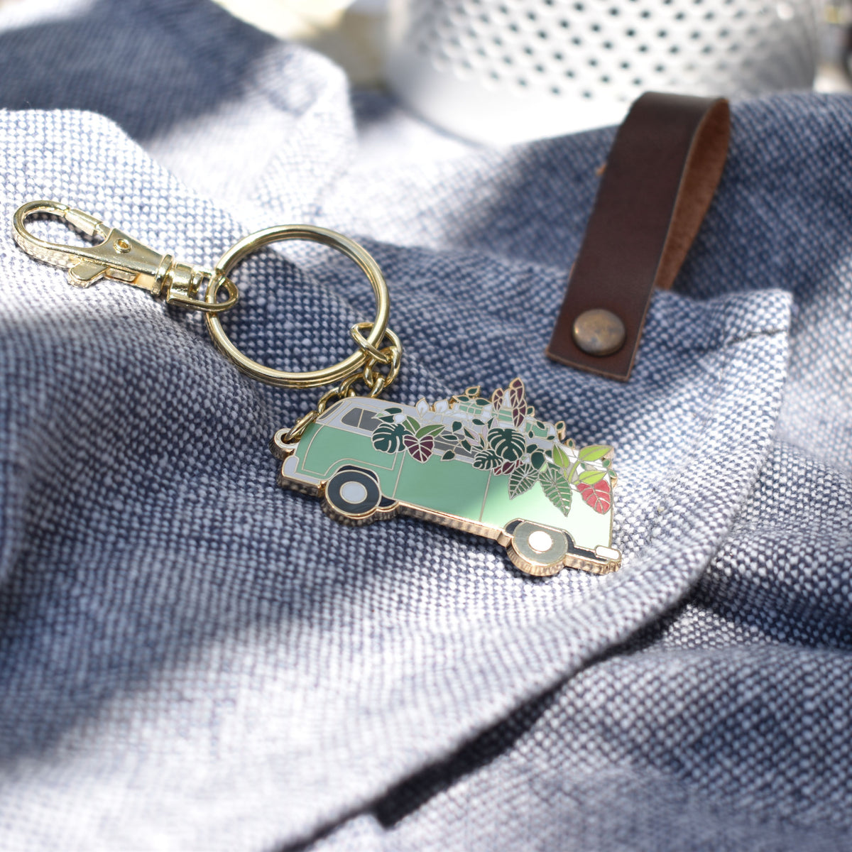 Plant Van Keychain