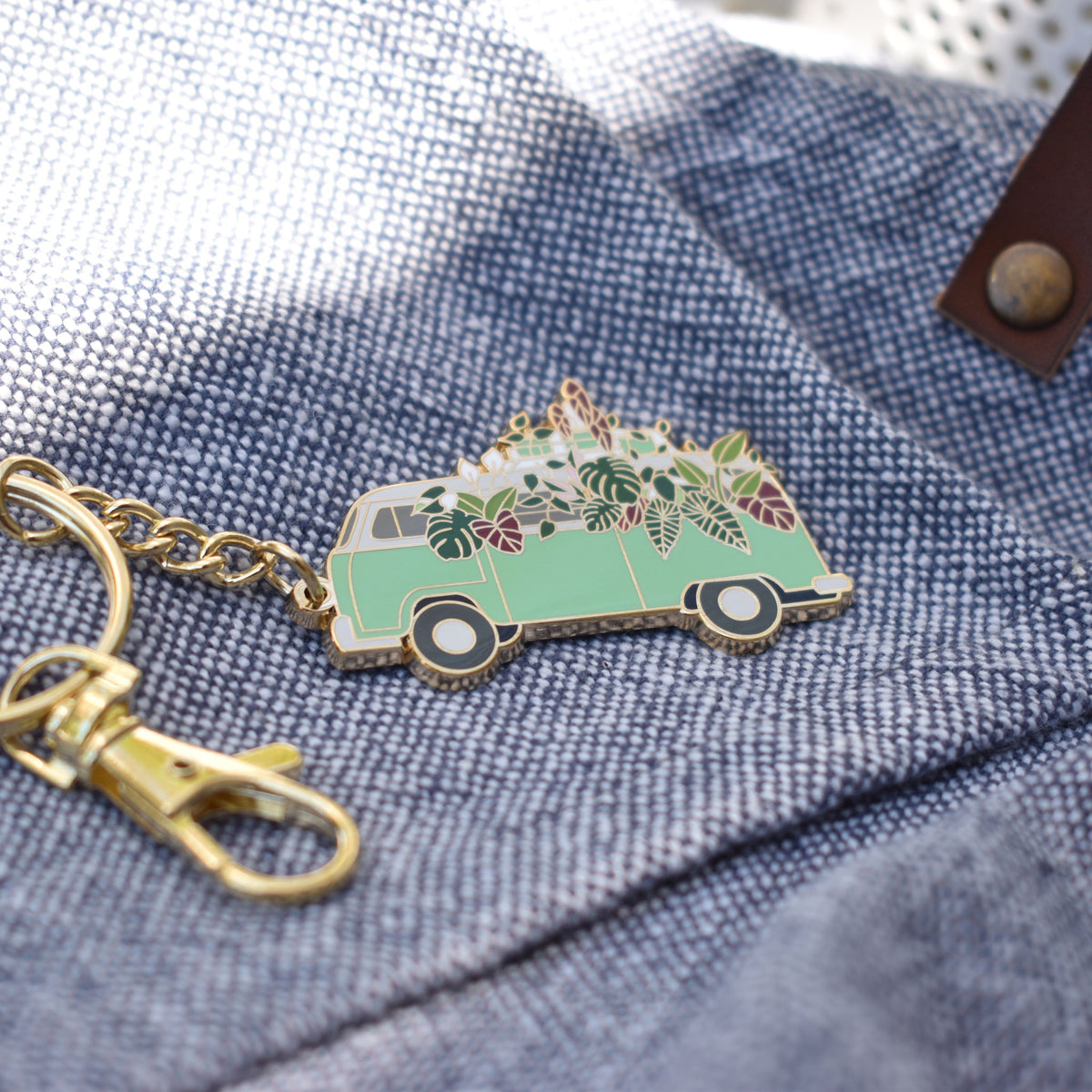 Plant Van Keychain