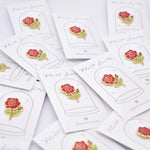 Load image into Gallery viewer, Rose Enamel Pin June Birth Flower
