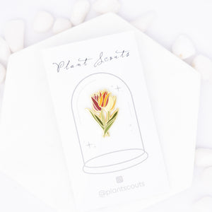 Tulip Flower Enamel Pin | Flower Lover Gift