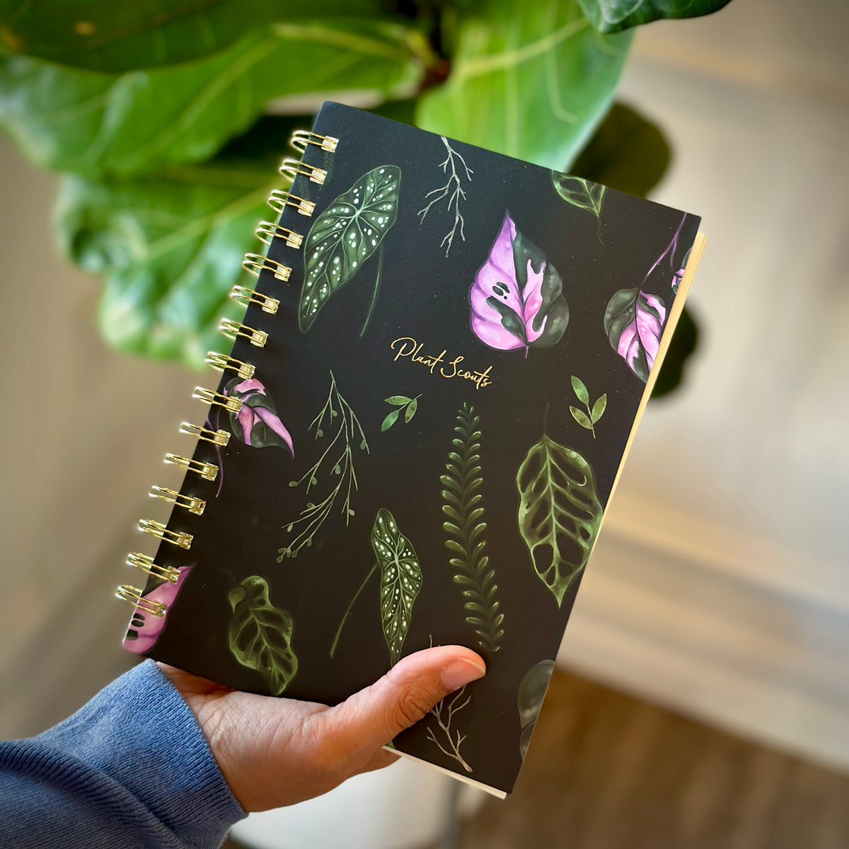 Dark House Plants Notebook
