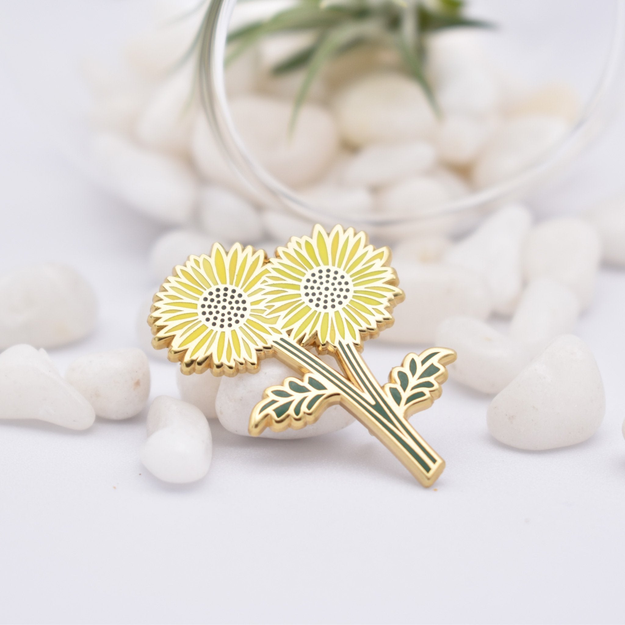 Lapel Pin Badge Van Gogh Sunflower Iris Brooch Flower Hat Pin