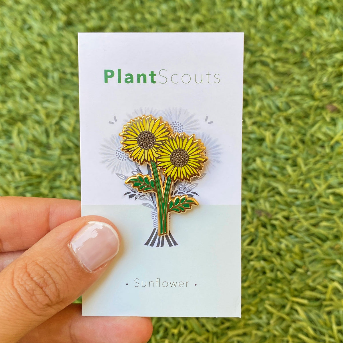 Sunflower Enamel Pin - Pins